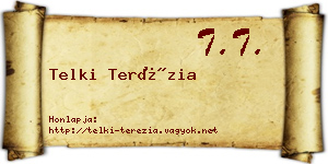 Telki Terézia névjegykártya