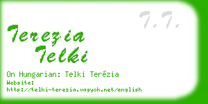 terezia telki business card